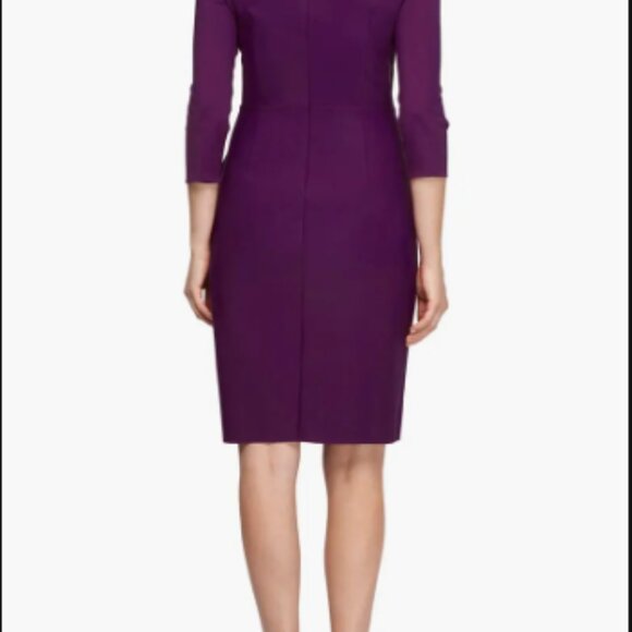 Alex Evening's Embellished Ruched Sheath Cocktail Dress - Picture 3 of 4